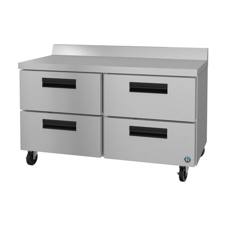 Hoshizaki Refrigerator, Two Section Worktop, Stainless Drawers,  WR60B-D4